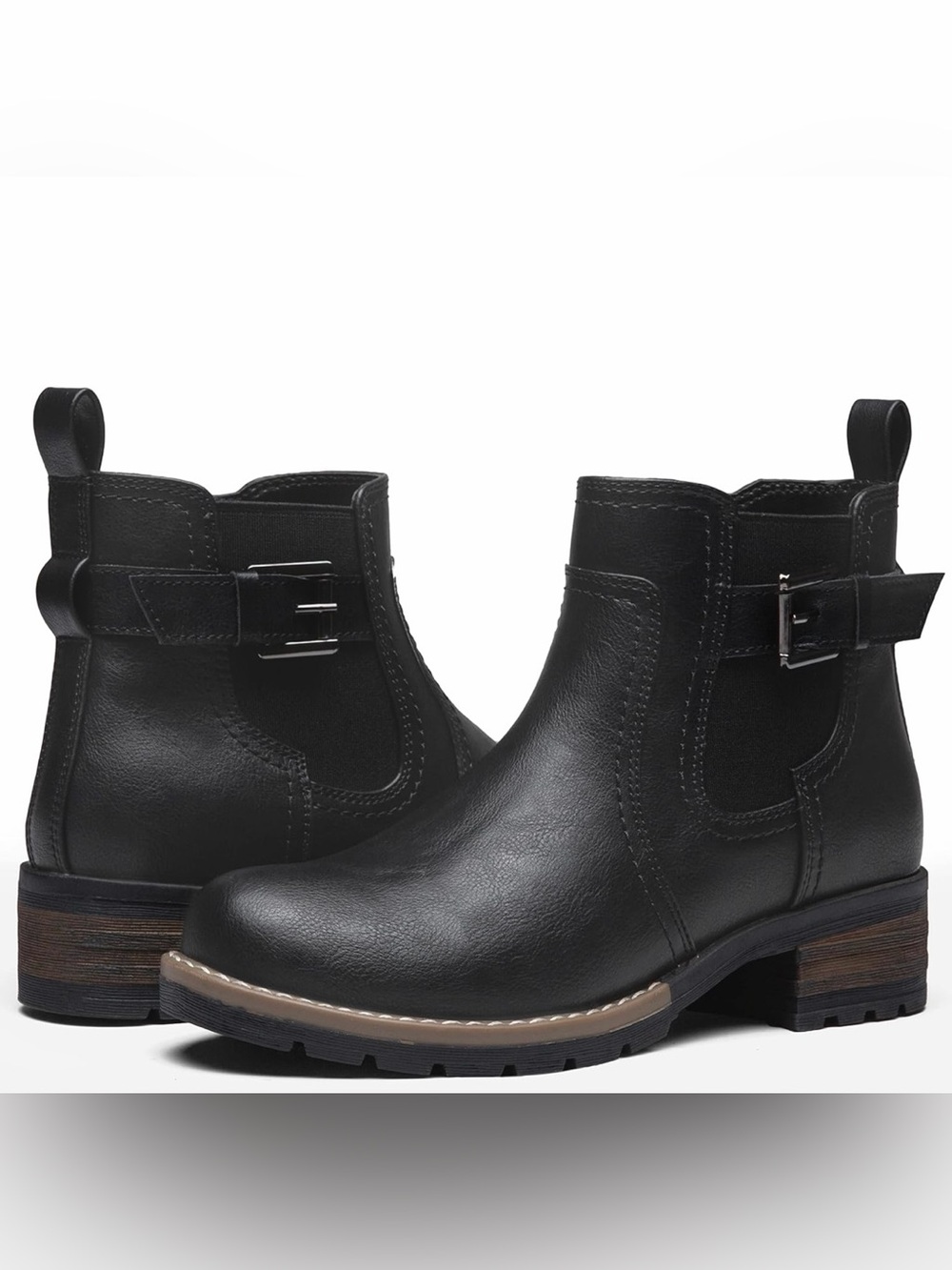 Jeossy Women's Short Ankle Boots- Chelsea Booties for Women Low Heel